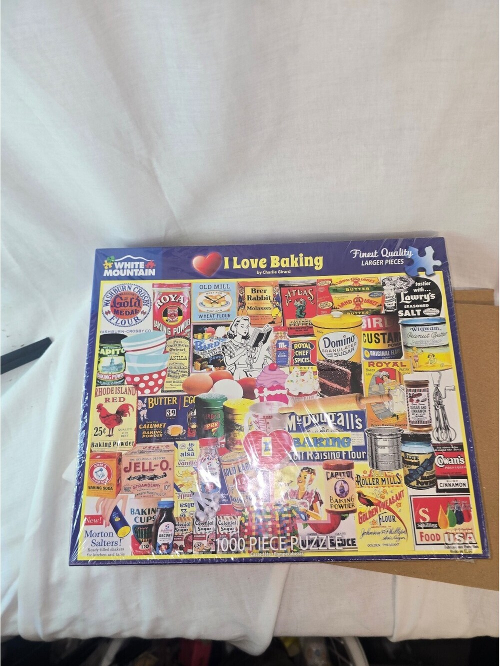 White Mountain I Love Baking 1000 Piece Puzzle #1619 New Sealed 24x30